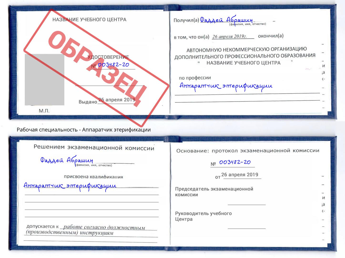Аппаратчик этерификации Выборг